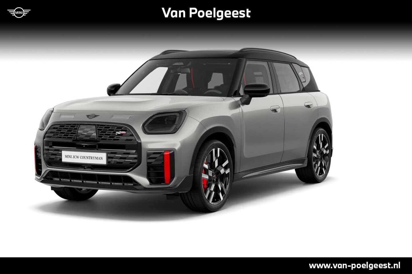 MINI Countryman - 2.0 JCW ALL4 John Cooper Works XL | Pakket XL | Dak en spiegelkappen in Jetblack - AutoWereld.nl