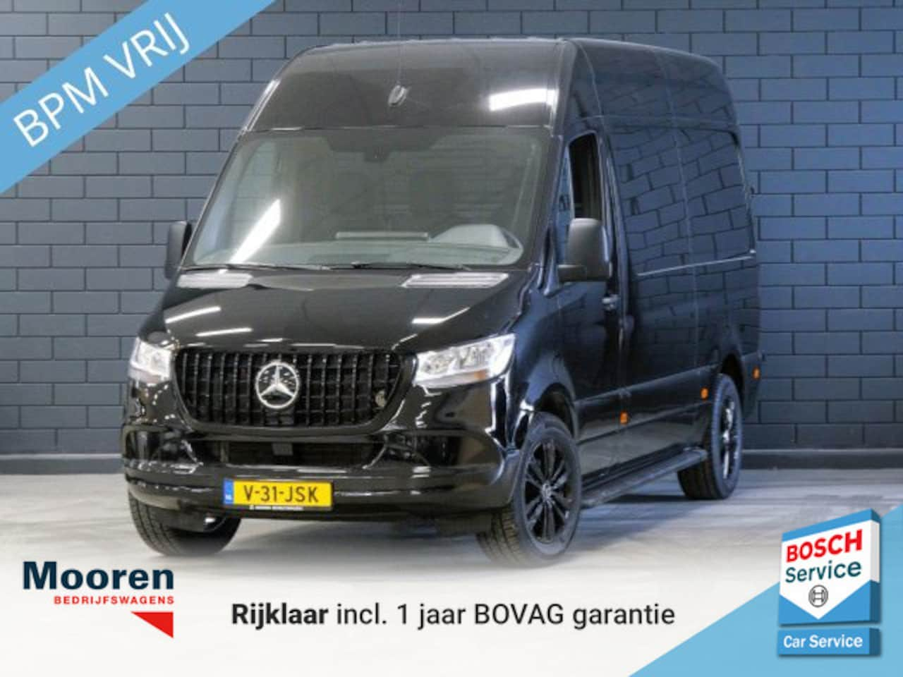 Mercedes-Benz Sprinter - 317 1.9 CDI 170PK AUTOMAAT L2H2 RWD 3500KG AHW MOGELIJK | CAMERA | CARPLAY | BLACK ON BLAC - AutoWereld.nl