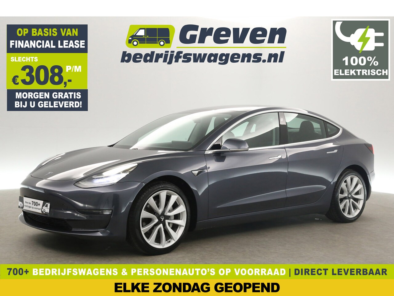 Tesla Model 3 - Standard RWD Plus 60 kWh 238PK Automaat Autopilot 360Camera Pano-view Sfeerverl. Clima LED - AutoWereld.nl