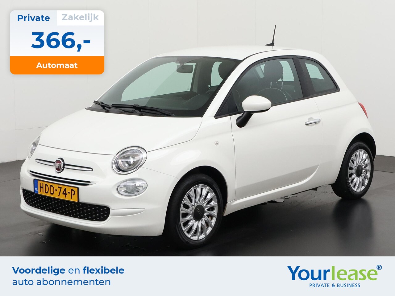 Fiat 500 - 1.2 Lounge Automaat | All-in 366,- Private Lease | Zondag Open! - AutoWereld.nl