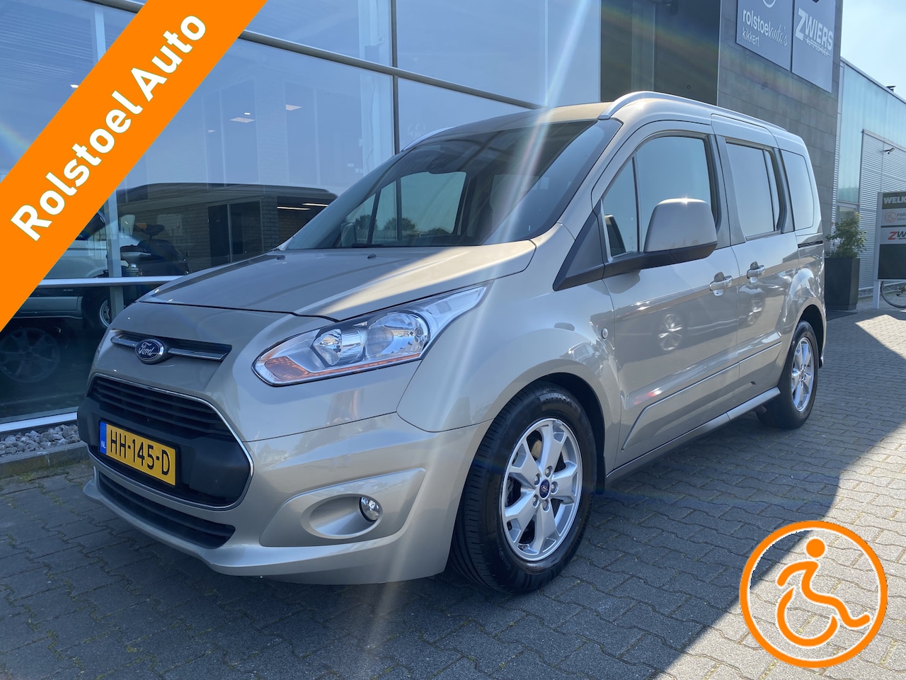 Ford Tourneo Connect Compact - Rolstoelauto 1.0 Titanium (Zeer mooie en complete rolstoelauto!) - AutoWereld.nl