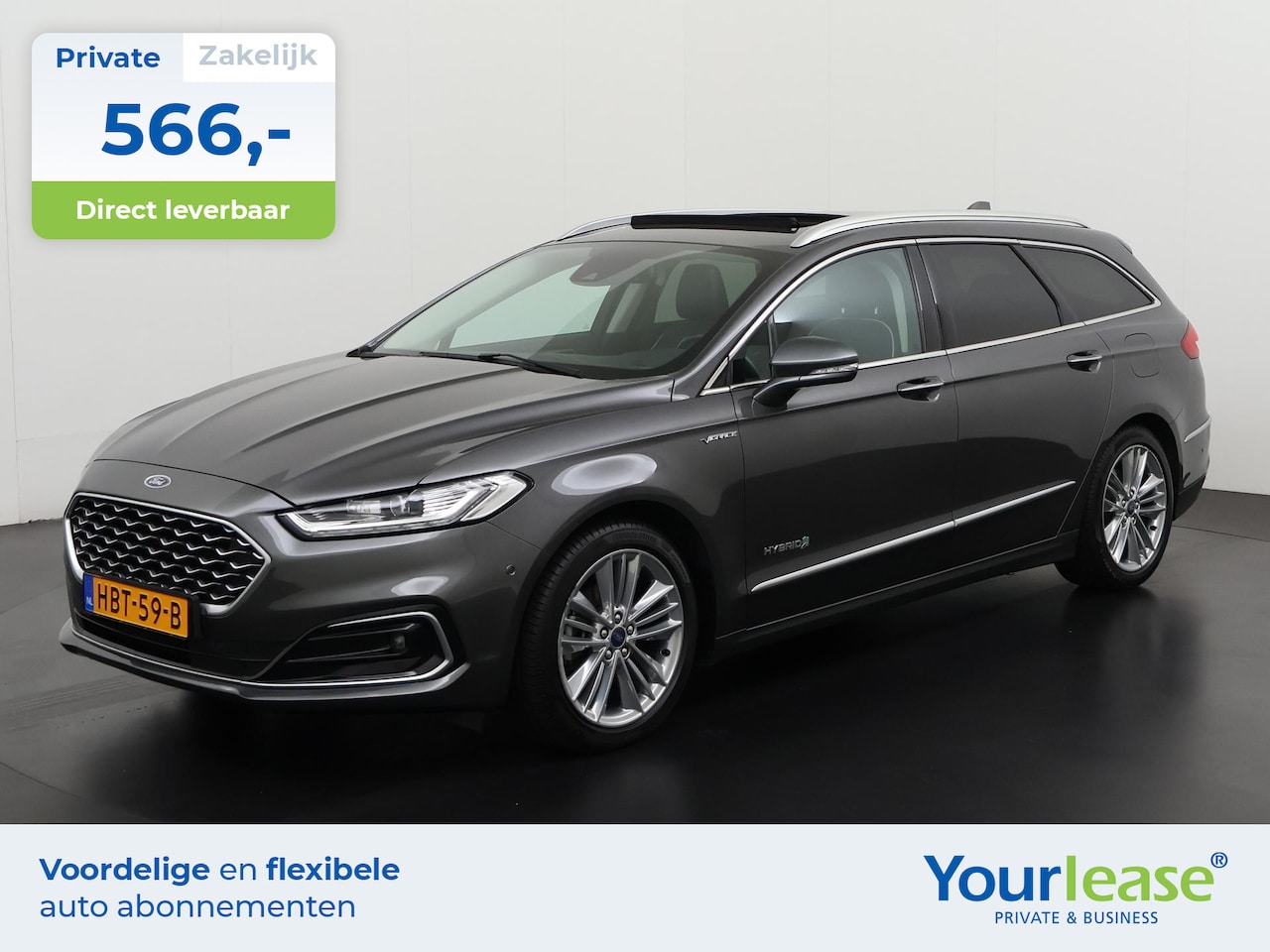 Ford Mondeo Wagon - 2.0 IVCT HEV Vignale | All-in 566,- Private Lease | Zondag Open! - AutoWereld.nl