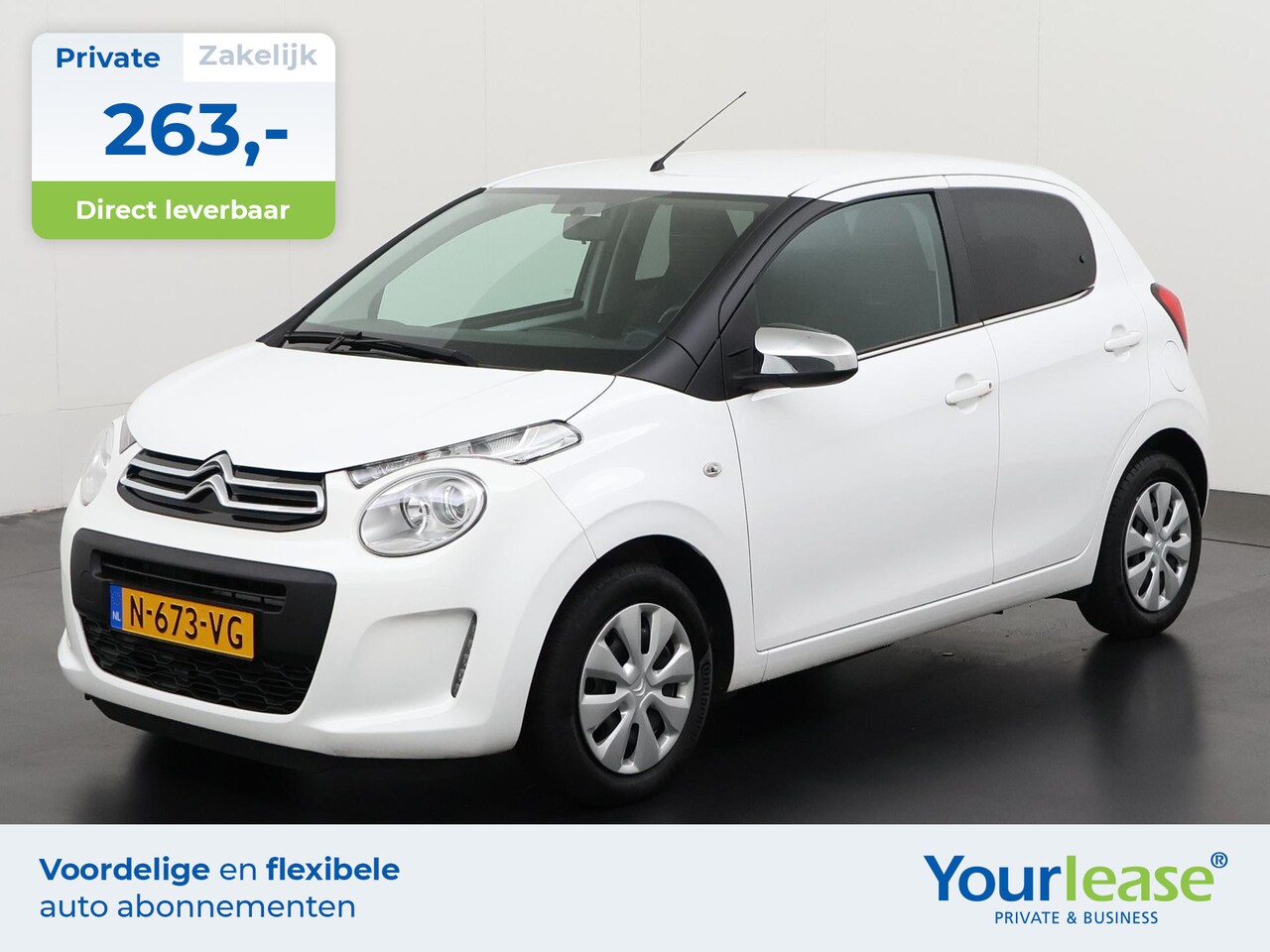 Citroën C1 - 1.0 VTi Feel | All-in 263,- Private Lease | Zondag Open! - AutoWereld.nl