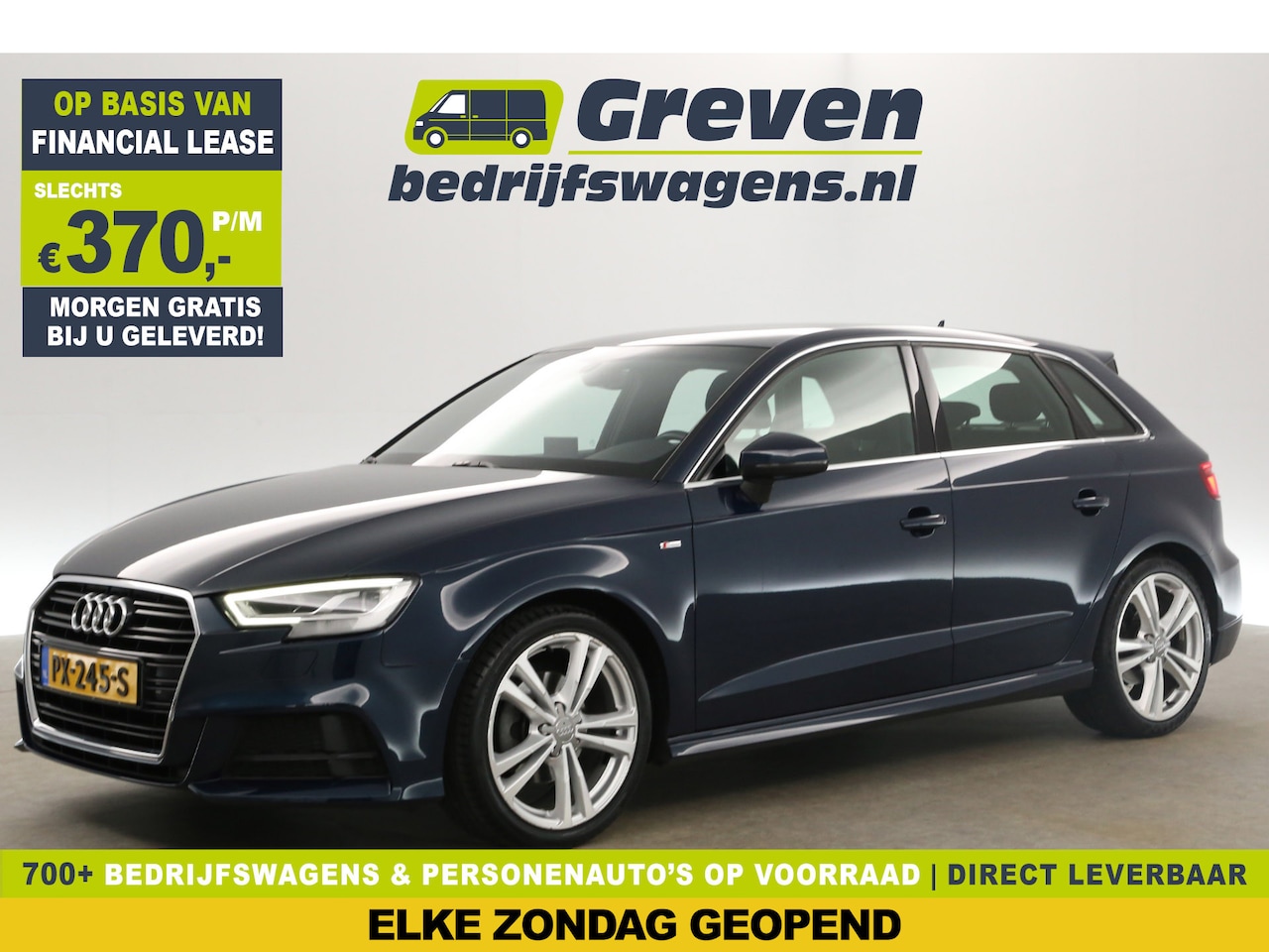 Audi A3 Sportback - 1.0 TFSI S-line Clima Cruise Navigatie Bluetooth PDC LED 18''LMV - AutoWereld.nl