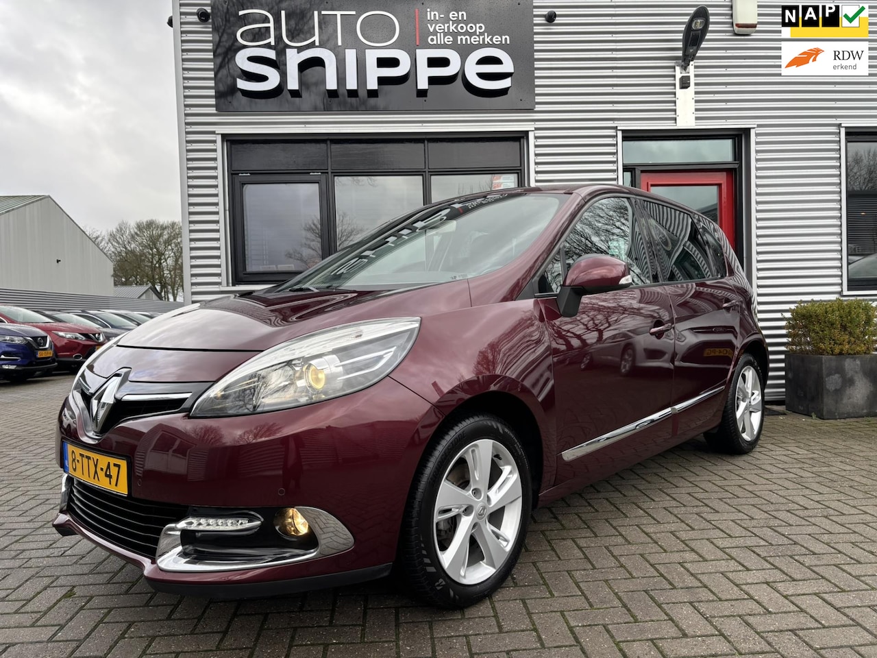 Renault Scénic - 1.2 TCe R-Cinéma -CLIMA-CRUISECONTROL-HALF LEDER-KEYLESS-LICHTMETALEN VELGEN-TREKHAAK-1500 - AutoWereld.nl