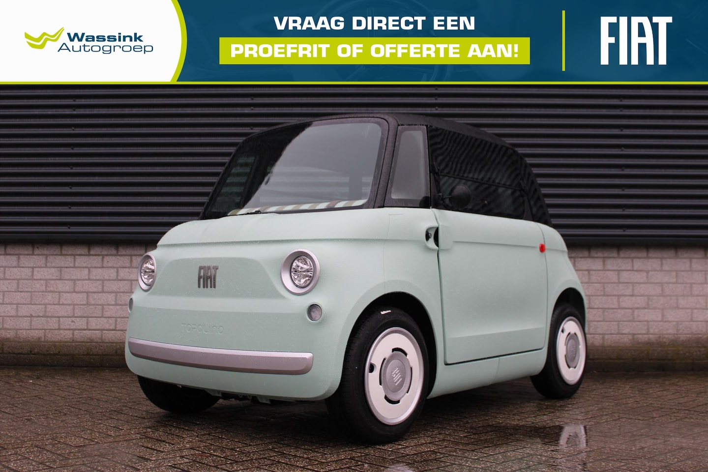 Fiat Topolino - 5,5 kWh 8pk | Brommerrijbewijs vanaf 16 jaar | - AutoWereld.nl