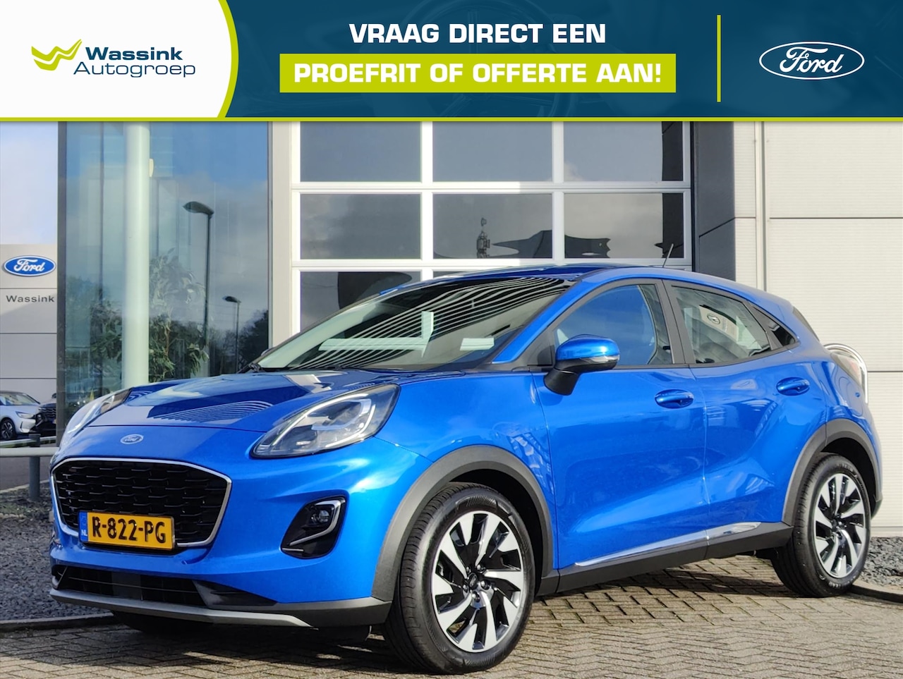 Ford Puma - 1.0i Ecoboost Hybrid 125pk Titanium | Navigatie | Airco | Parkeersensoren Achter | Cruise - AutoWereld.nl