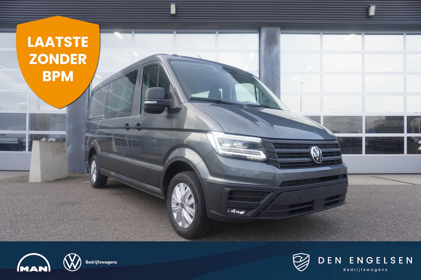 Volkswagen Crafter - 35 2.0 TDI L3H2 Exclusive 35 2.0 TDI L3H2 Exclusive Ed. 177 pk Aut., DUBBELE CABINE, Leder - AutoWereld.nl