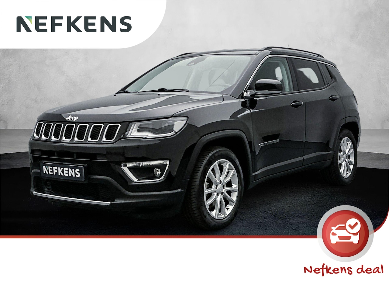 Jeep Compass - SUV Limited 1.3 150 pk Automaat | Navigatie | Achteruitrijcamera | Parkeersensoren Voor en - AutoWereld.nl