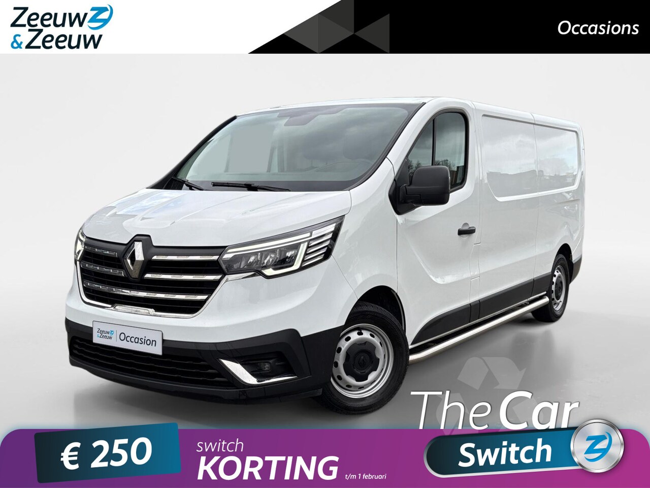 Renault Trafic - 2.0 - 130PK dCi T30 L2H1 Work Edition | BPM VRIJ | Trekhaak | RVS Sidebars | Climate Contr - AutoWereld.nl