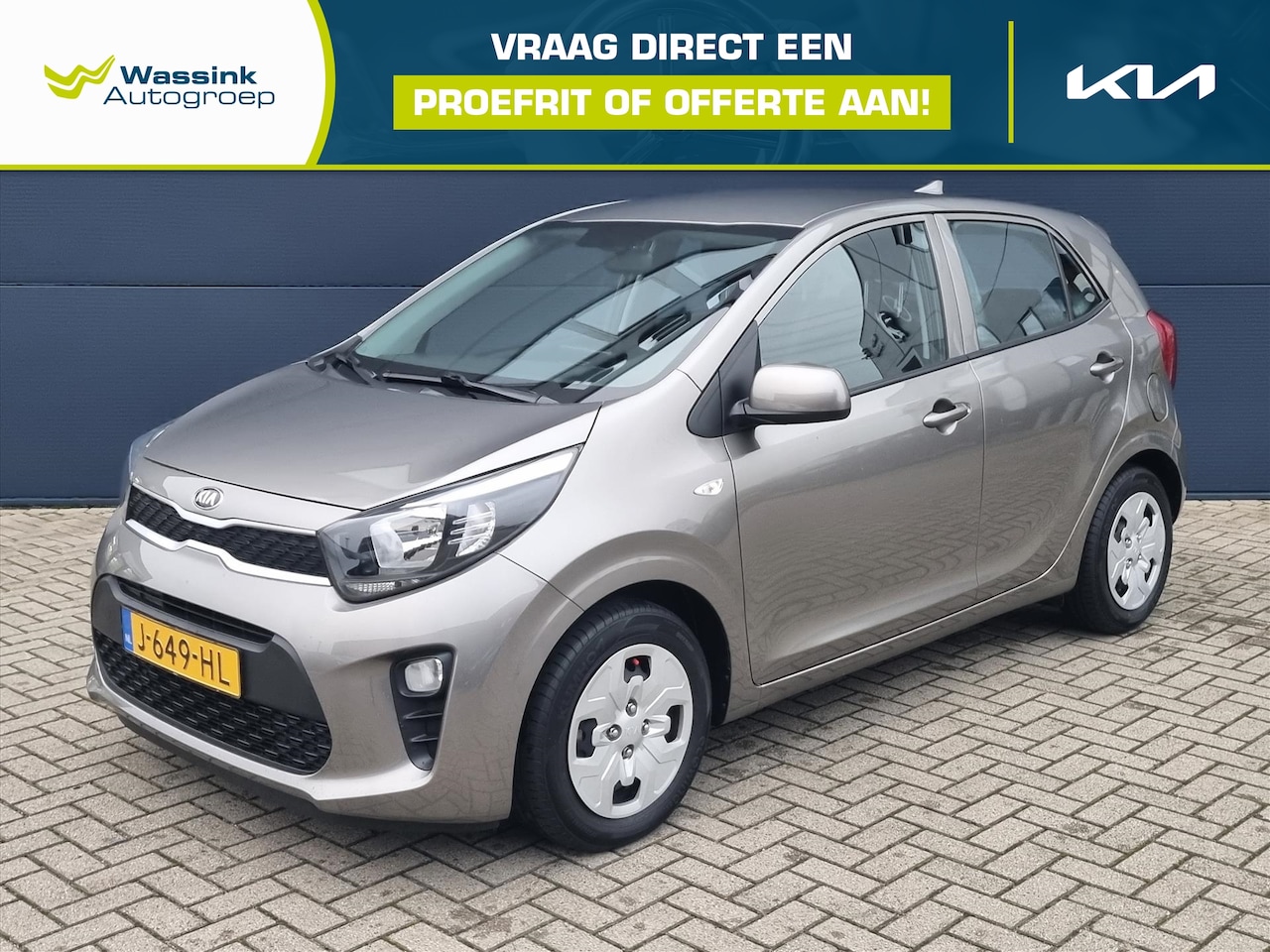 Kia Picanto - ComfortPlusLine | Camera | Airco | Bluetooth | Lage Km Stand | - AutoWereld.nl