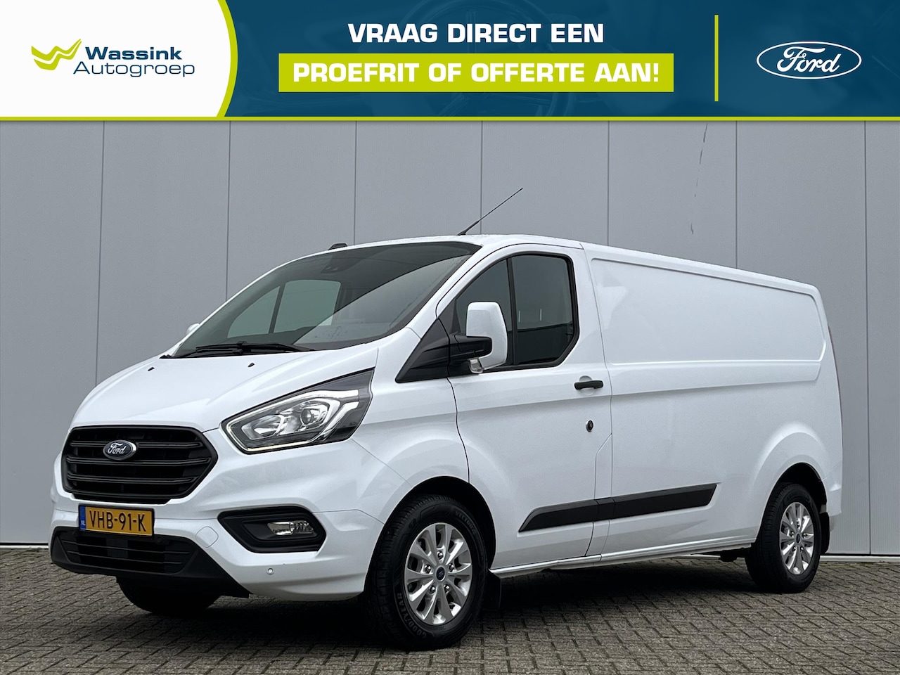 Ford Transit Custom - GB 2.0 TDCi 130PK 300 L2H1 Trend | Airco | Achterijrcamera | Trekhaak | All Season banden - AutoWereld.nl