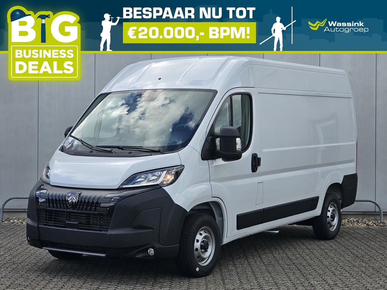 Peugeot Boxer - 2.2 HDi 140PK L2H2 3,5T | Trekhaak 3.000KG Trekgewicht I Pack Techno I Verzwaarde vering I - AutoWereld.nl