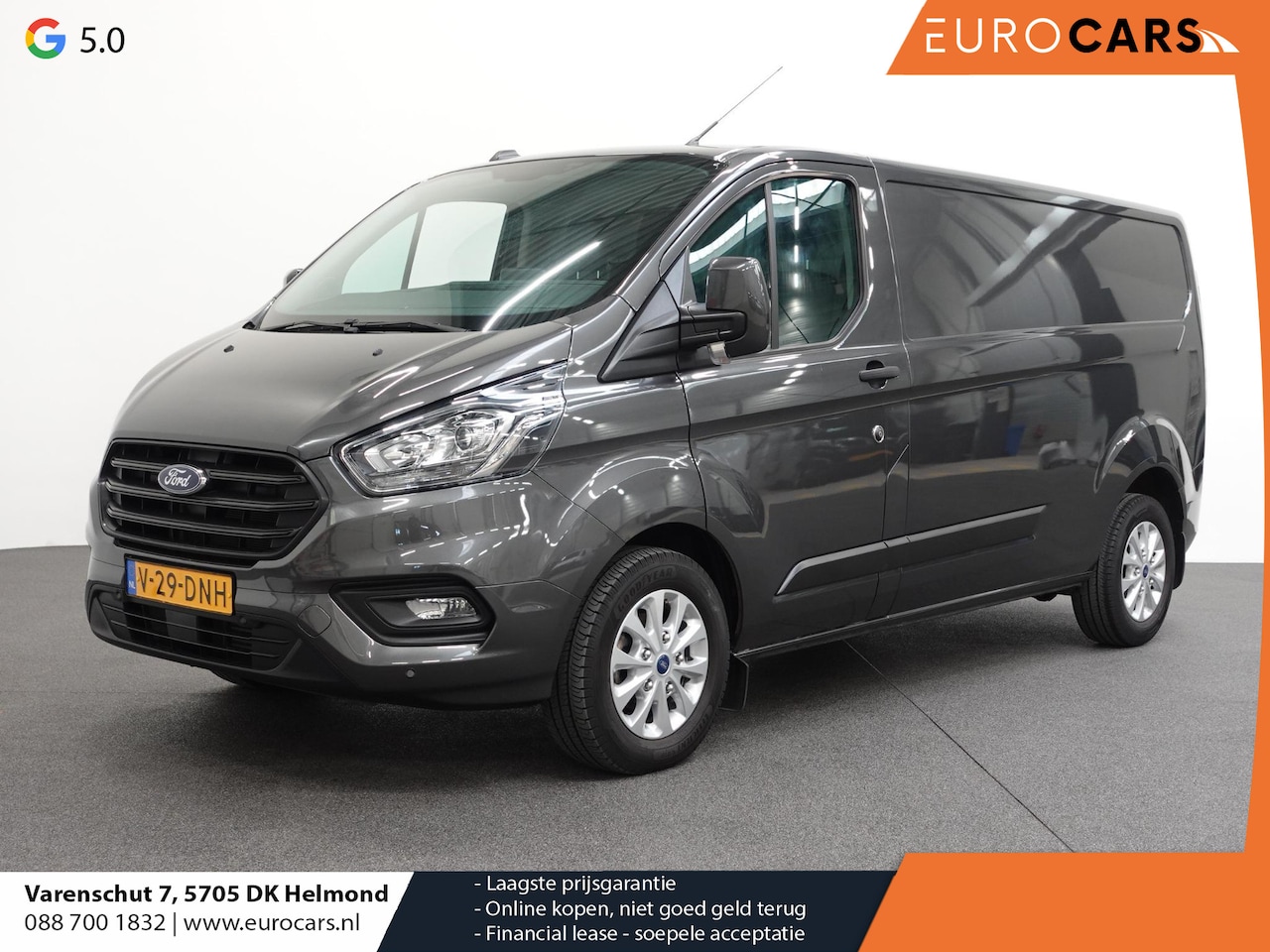 Ford Transit Custom - 300 2.0 TDCI L2H1 Trend Automaat Airco Navi Cruise Parkeersensoren Camera Trekhaak Carplay - AutoWereld.nl