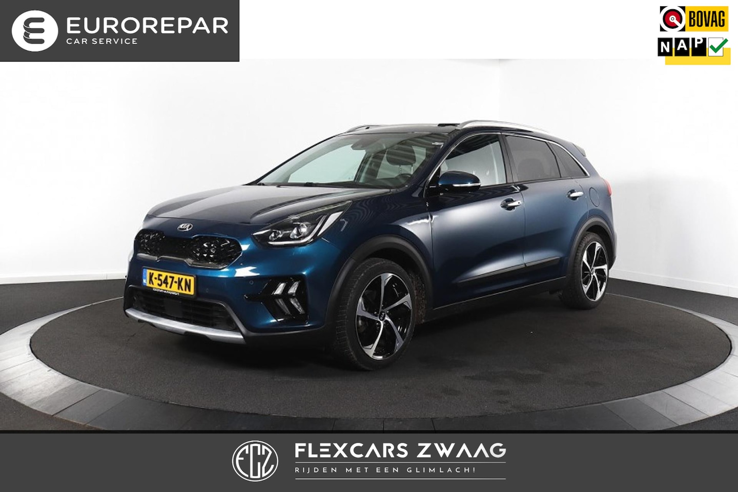 Kia Niro - 1.6 GDi Hybrid ExecutiveLine - Leder - Navi - Climate - Trekhaak - Org.NL - AutoWereld.nl