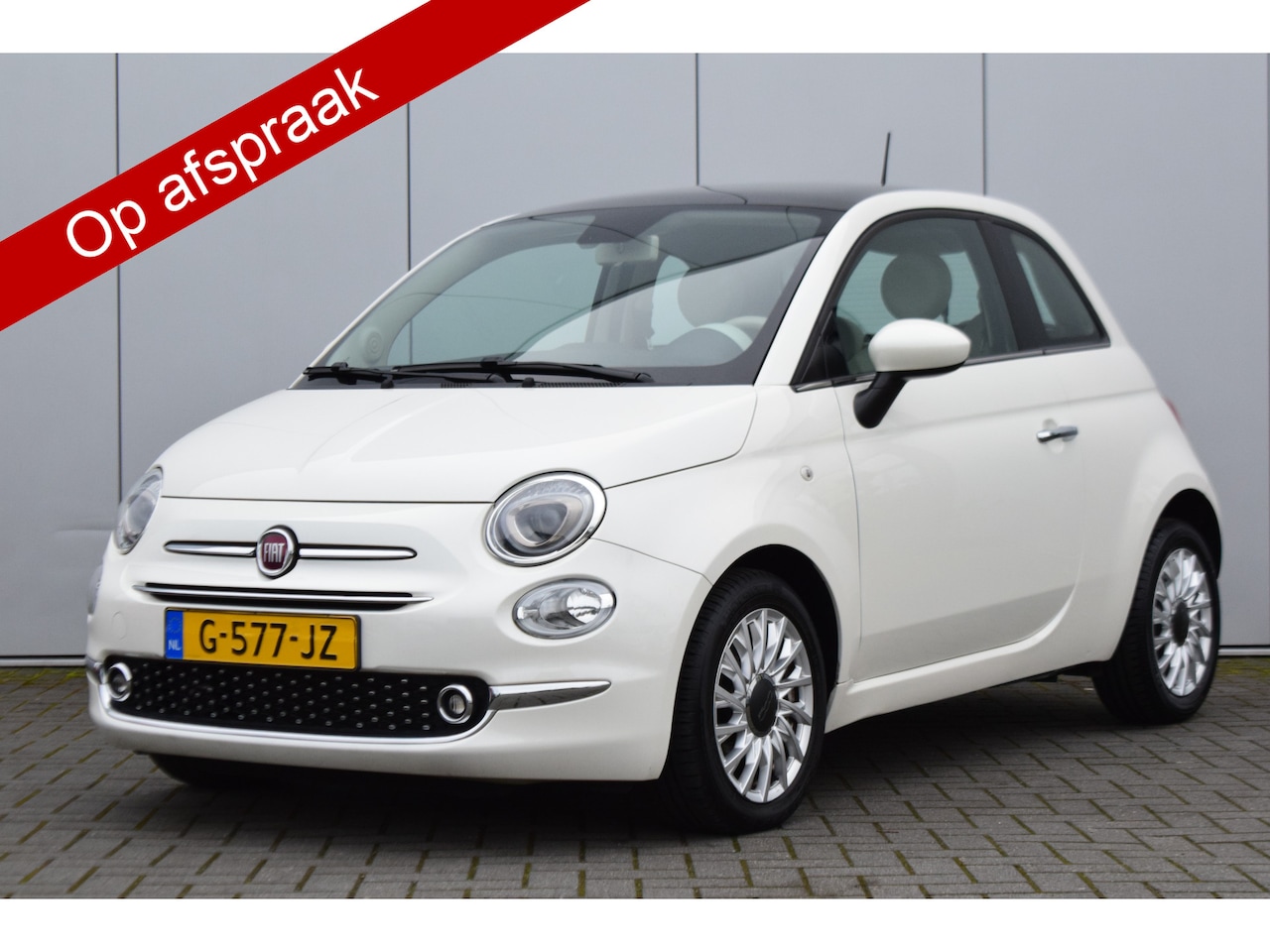 Fiat 500 - 0.9 TwinAir Turbo Lounge Pano/dak Navi/Dab Cruise 40dkm! - AutoWereld.nl