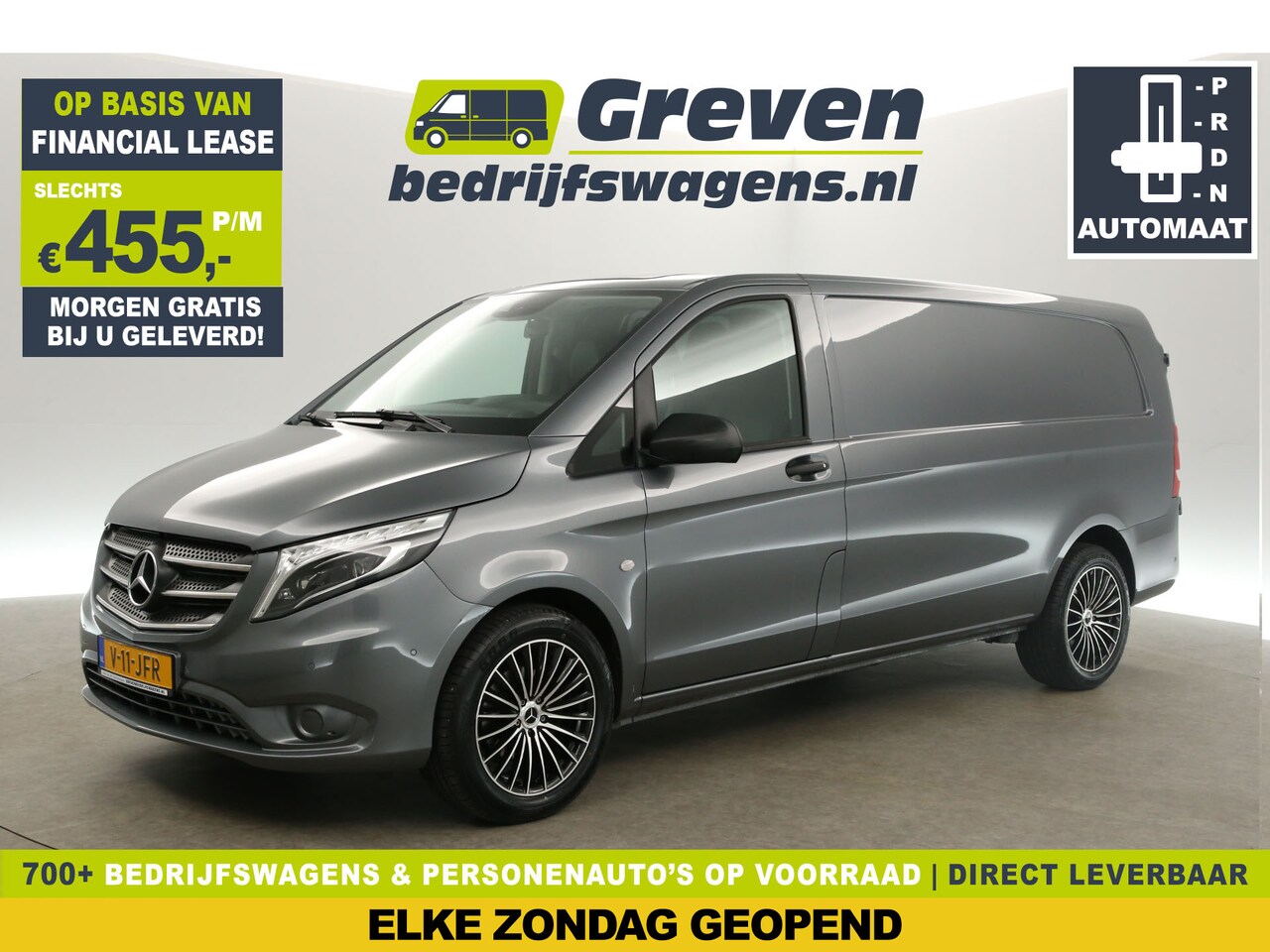 Mercedes-Benz Vito - 114 CDI Extra Lang Automaat Airco Cruise Camera Navi PDC 18"LMV 3 Persoons Elektrpakket Tr - AutoWereld.nl