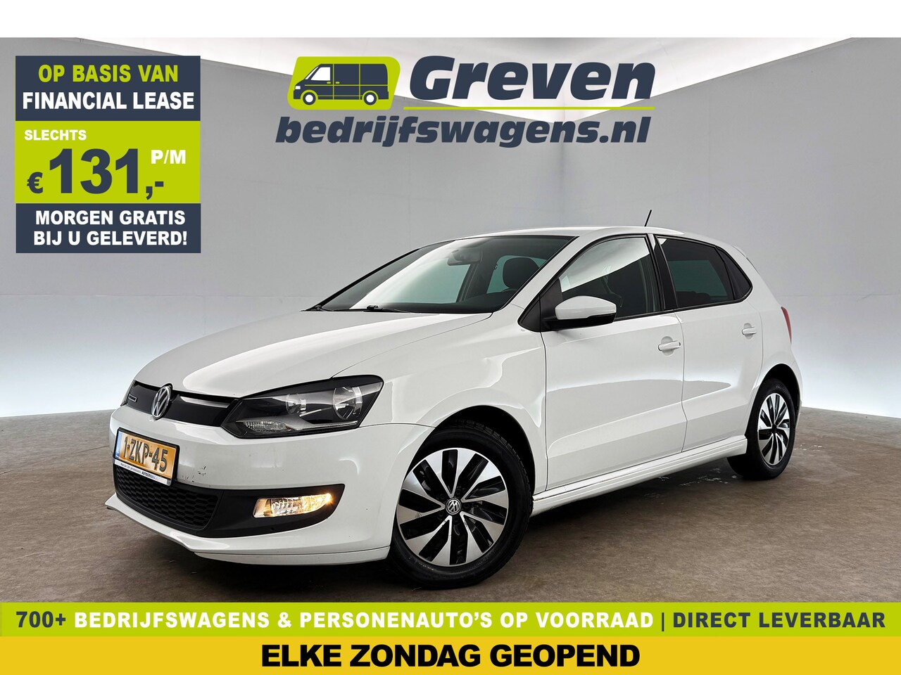 Volkswagen Polo - 1.4 TDI BlueMotion Airco Cruise Navigatie Bluetooth Elektrpakket 15"LMV - AutoWereld.nl