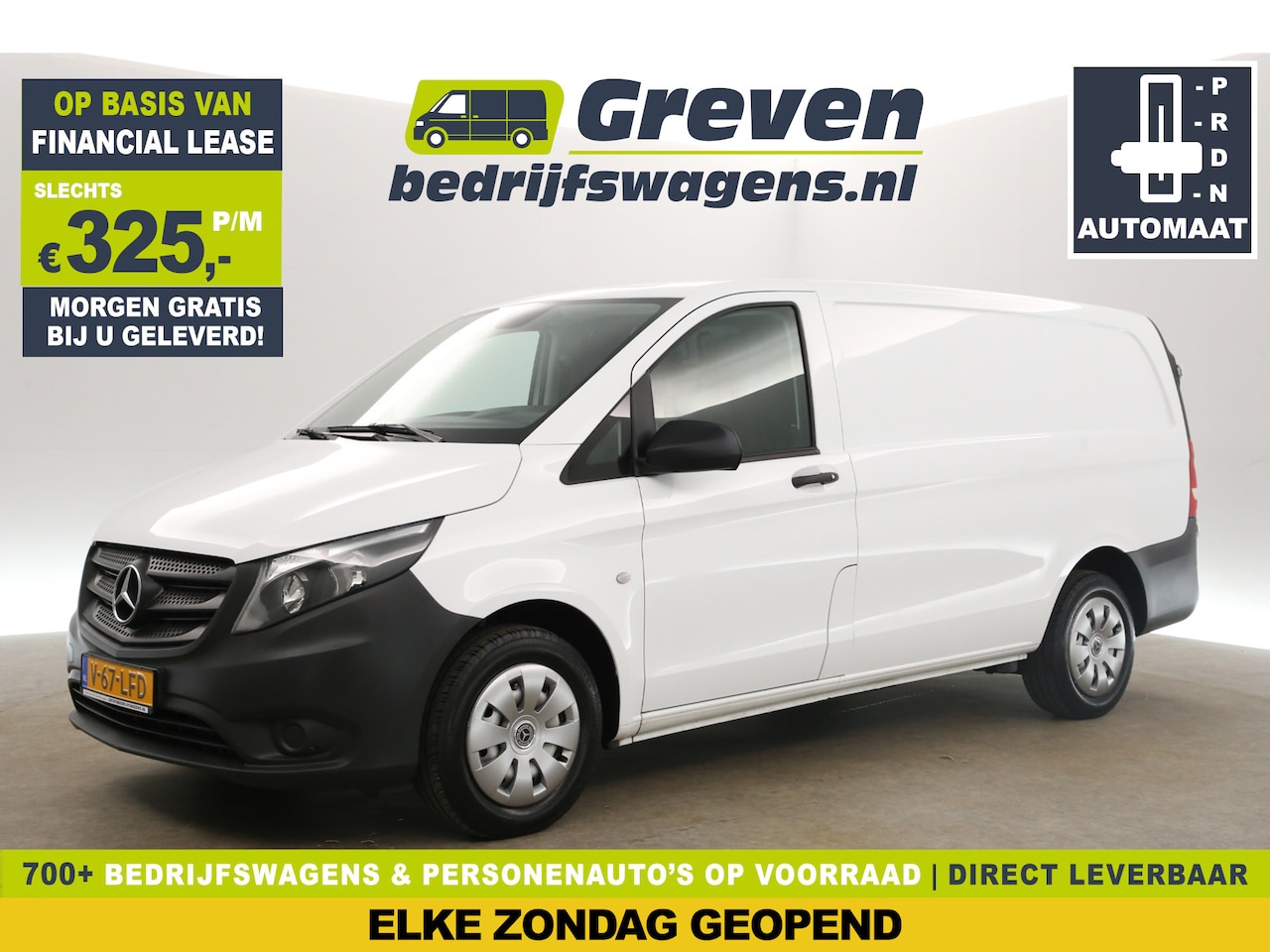 Mercedes-Benz Vito - 114 CDI Lang Automaat Airco Cruise Stoelverwarming 3 Persoons Elektrpakket - AutoWereld.nl