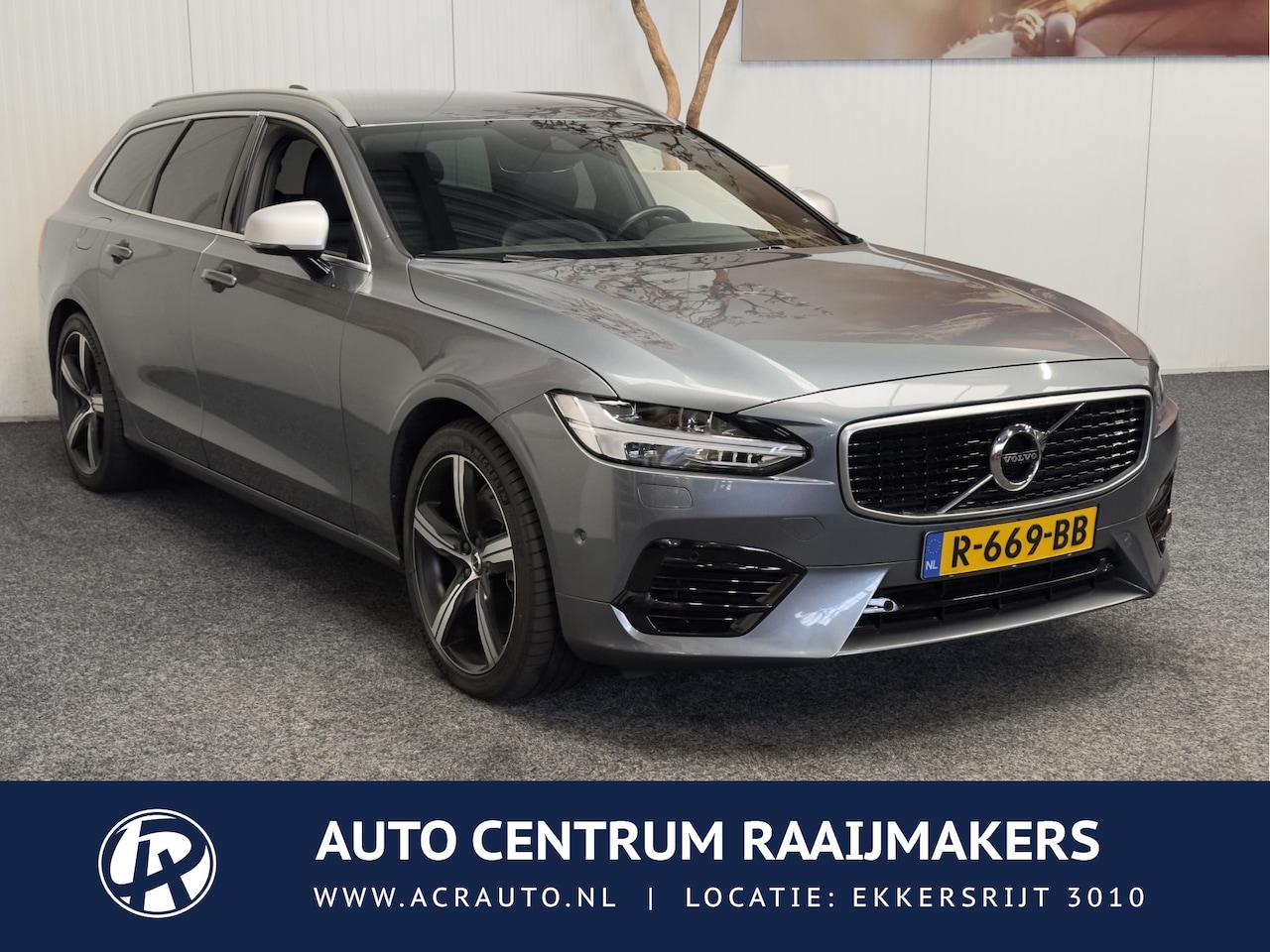 Volvo V90 - 2.0 T8 AWD R-Design LEDER/ALCANTARA NAVIGATIE ADAPTIVE CRUISE CONTROL STOEL EN STUURVERWAR - AutoWereld.nl