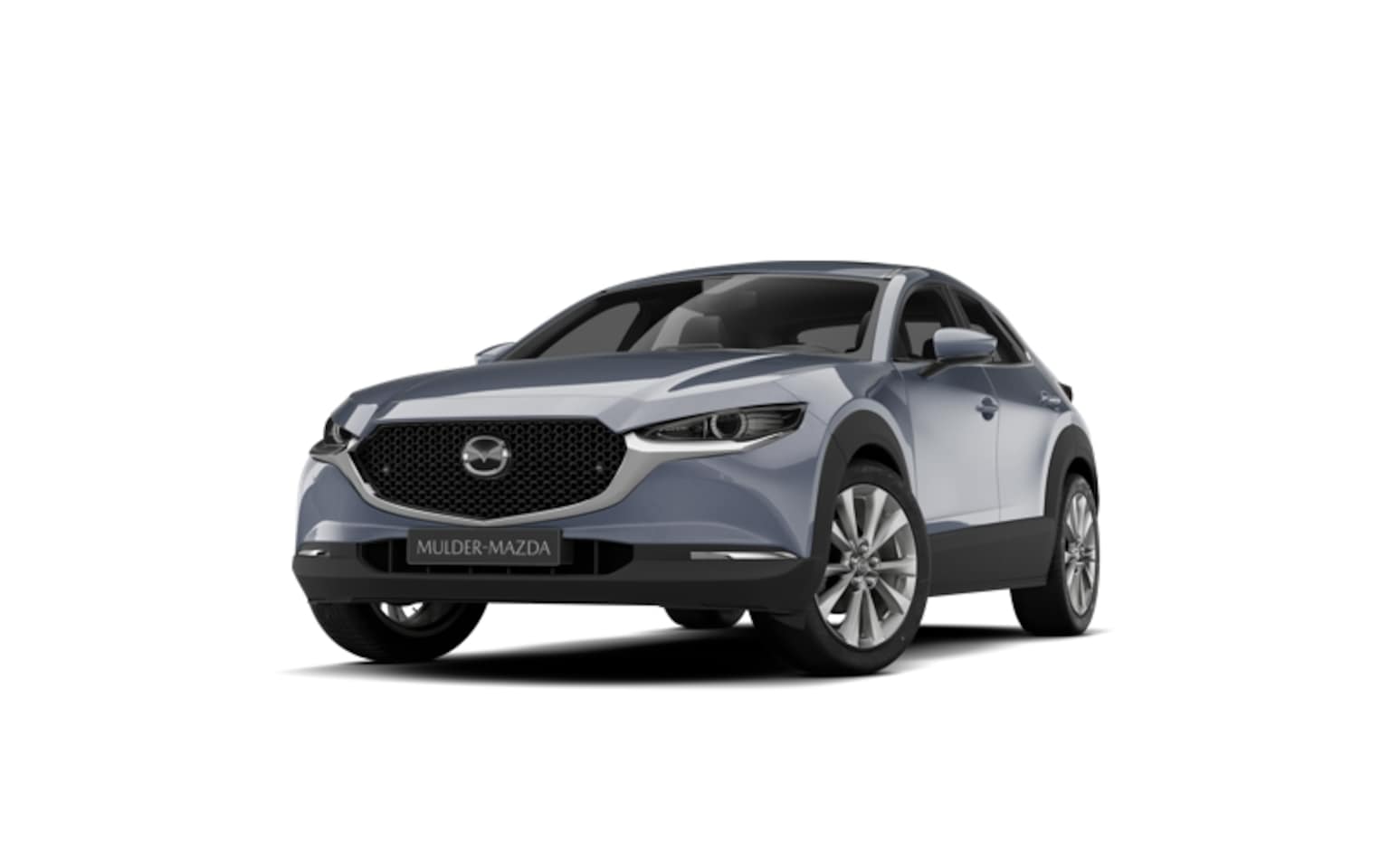 Mazda CX-30 - e-Skyactiv X 186 6AT Takumi Black Comfort Pack | 18-inch lichtmetalen velgen, Silver | 360 - AutoWereld.nl