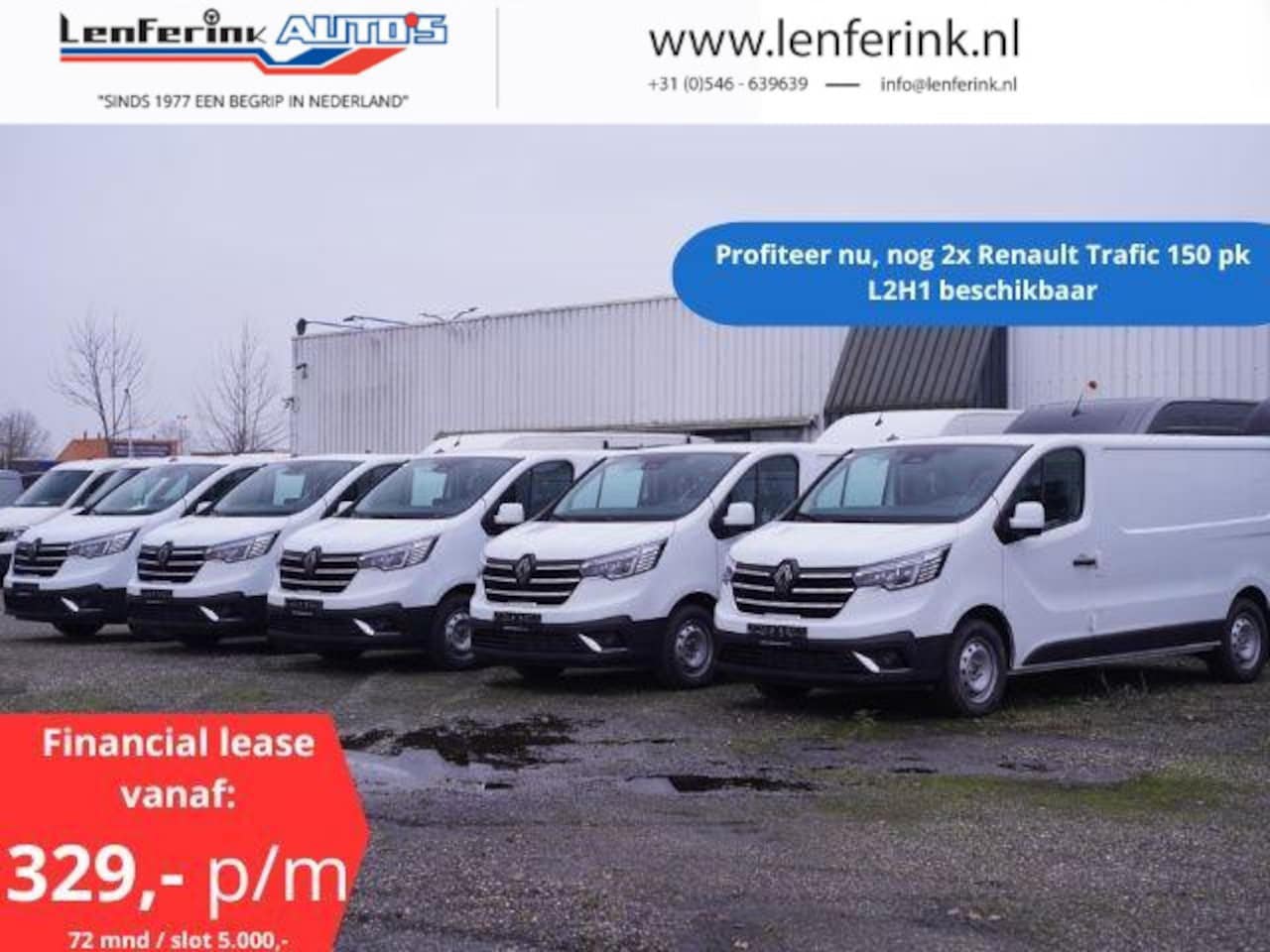 Renault Trafic - 2.0 DCi 150 pk L2H1 Nog 2 stuks direct leverbaar Airco, Camera, Apple Carplay, Cruise Cont - AutoWereld.nl