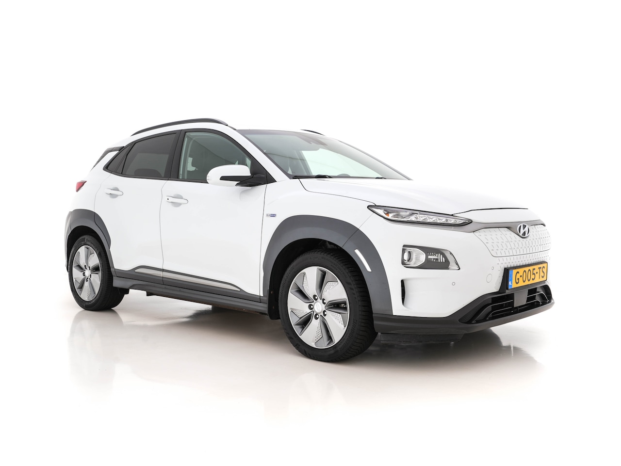 Hyundai Kona Electric - EV Premium 64 kWh (INCL-BTW) *FULL-LEATHER | HEAD-UP | FULL-LED | NAVI-FULLMAP | DAB | ADA - AutoWereld.nl