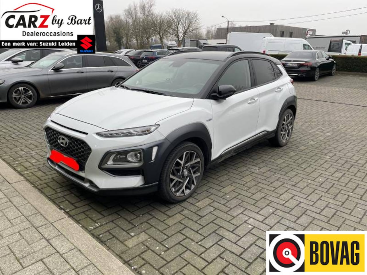 Hyundai Kona - 1.6 GDI HEV PREMIUM Leder | Dodehoeksens. | Head Up display - AutoWereld.nl