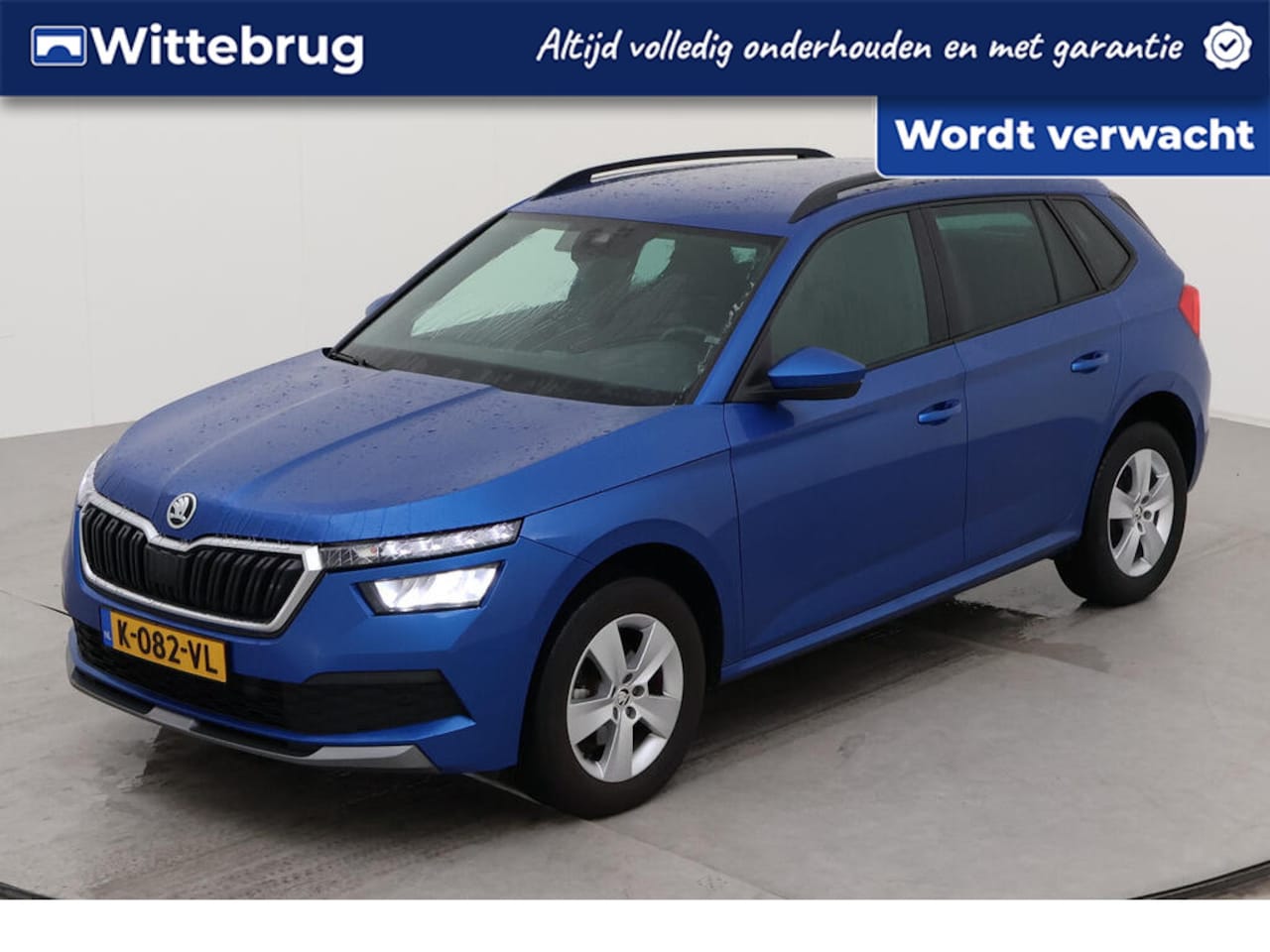 Skoda Kamiq - 1.0 TSI Sport Business Metallic/  Led/ Climatronic/ APP Connect/ Parkeersensor V + A/ Do g - AutoWereld.nl