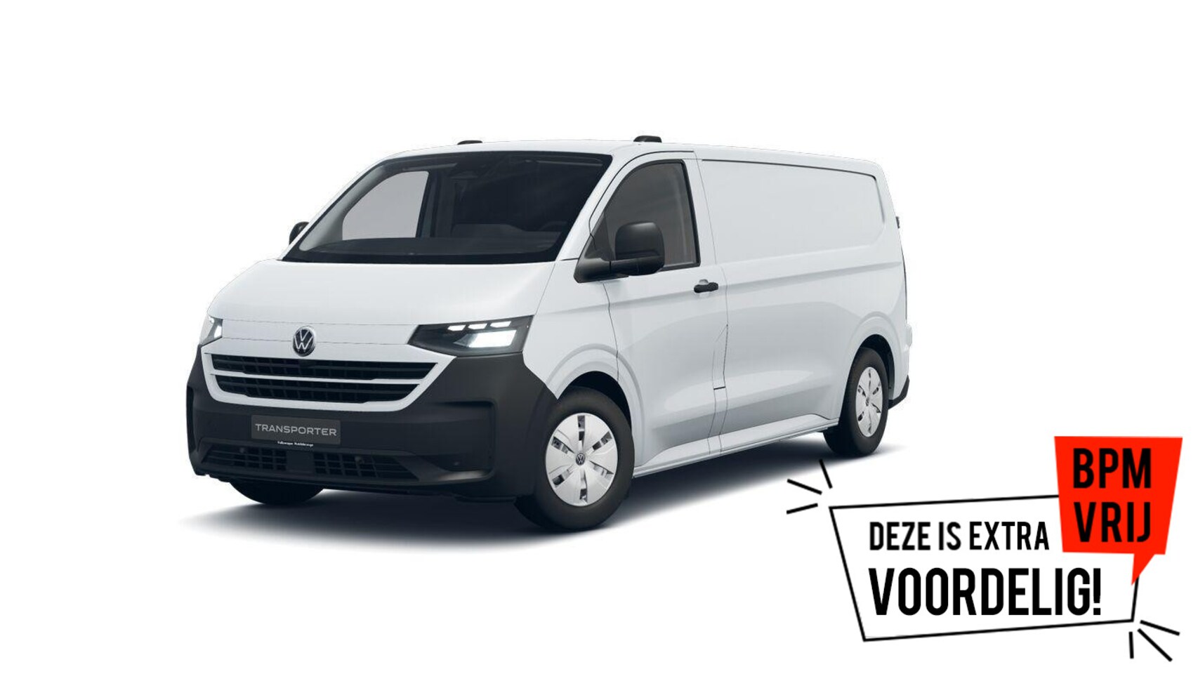 Volkswagen Transporter - Bedrijfswagens Life L2 2.0 TDI EU6 110 kW 150 pk 6 versn. hand | BPM vrij | Achterdeuren z - AutoWereld.nl