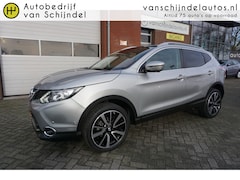 Nissan Qashqai - 1.2 TEKNA LUXE AUTOMAAT ORIGINEEL NEDERLANDS PANORAMADAK STOELVERWARMING 360CAMERA LEDER C