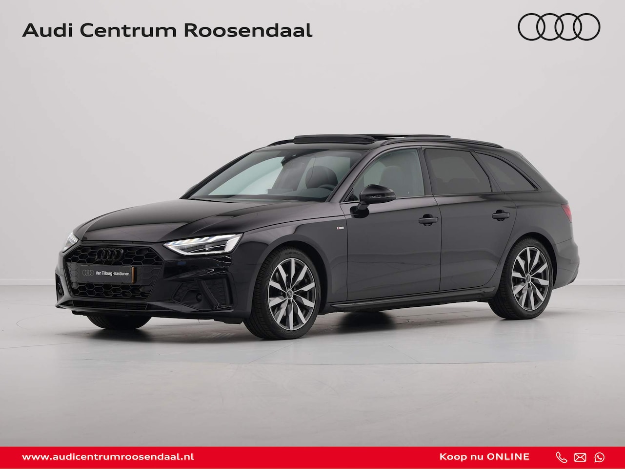 Audi A4 Avant - 35 TFSI 110 kW/150 pk S-Tronic S line edition Competition Panoramadak, Optiek zwart, Licht - AutoWereld.nl