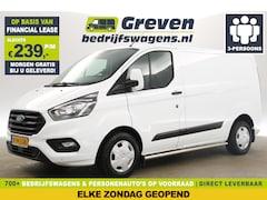 Ford Transit Custom - 2.0 TDCI L1H1 Airco Cruise LED Trekhaak Navigatie Stoelverwarming PDC 3 Persoons