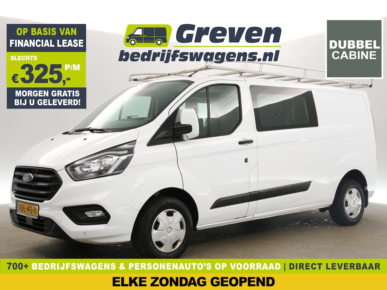 Ford Transit Custom - 300 2.0 TDCI L2H1 Trend | Dubbele Cabine | 6 Persoons | Airco Cruise LED Trekhaak Imperiaa - AutoWereld.nl