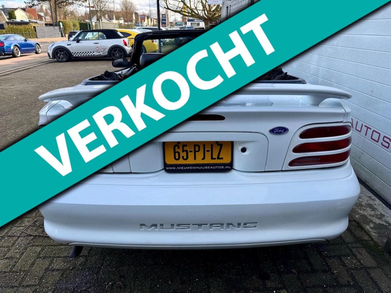 Ford Mustang - USA 3.8 V6 Cabrio Autom, 145.533km, leder, sportuitlaat met klep! - AutoWereld.nl