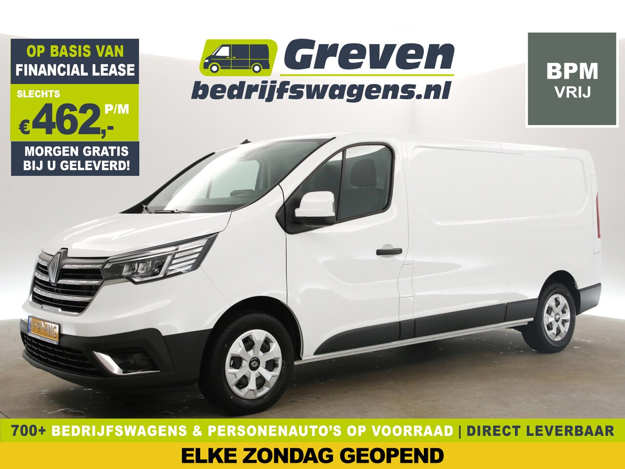 Renault Trafic - 2.0 Blue dCi T30 L2H1 Advance | NIEUW | BPM VRIJ | Clima Cruise Carplay LED 3 Persoons DAB - AutoWereld.nl