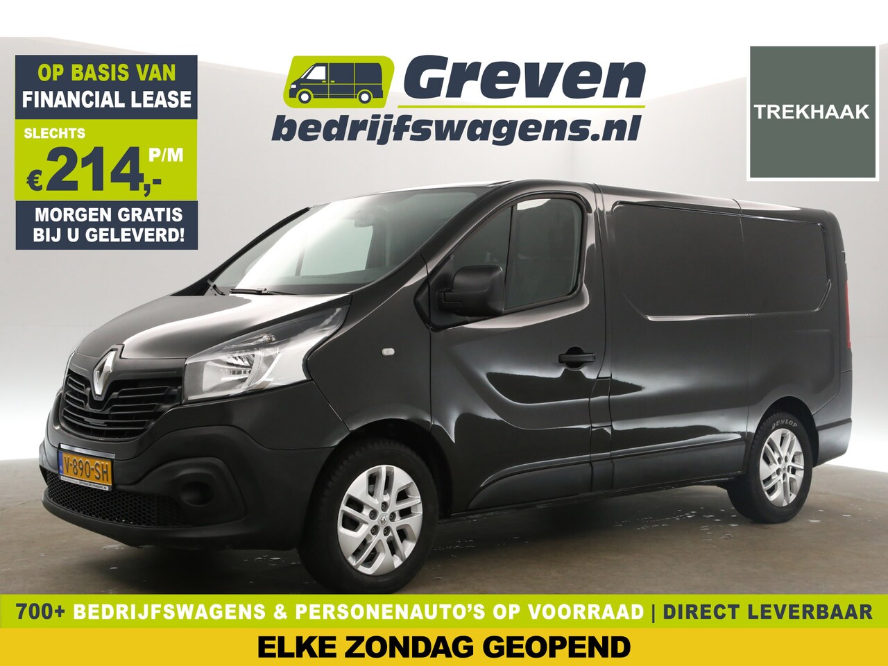 Renault Trafic - 1.6 dCi T27 L1H1 Airco Cruise Navigatie Trekhaak PDC 17"LMV Elektrpakket - AutoWereld.nl