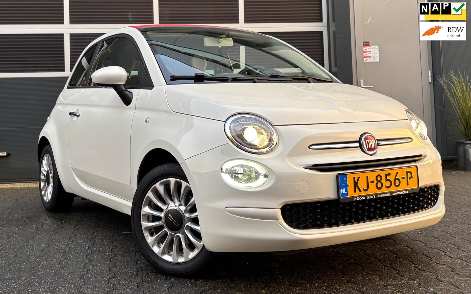 Fiat 500 C - 1.2 Popstar*LED*NW RIEM*COMPLEET ONDERHOUDEN - AutoWereld.nl