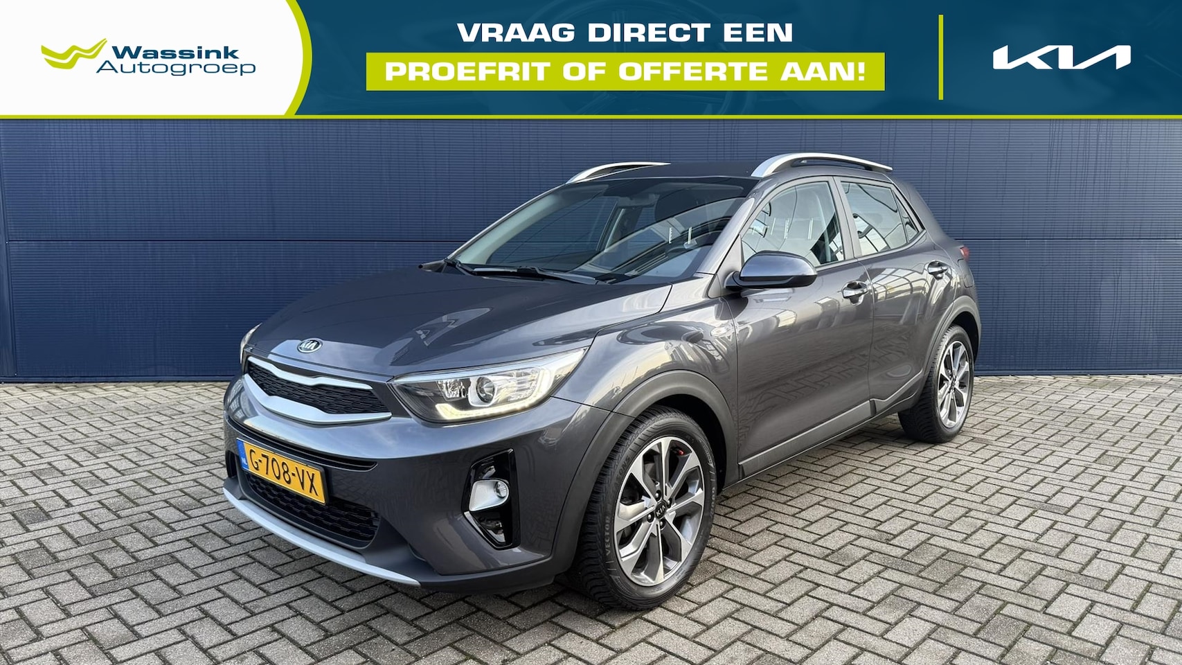 Kia Stonic - 1.0 T-GDi 120pk DynamicLine Automaat | Navigatie | Airco | Parkeercamera | Lichtmetalen ve - AutoWereld.nl