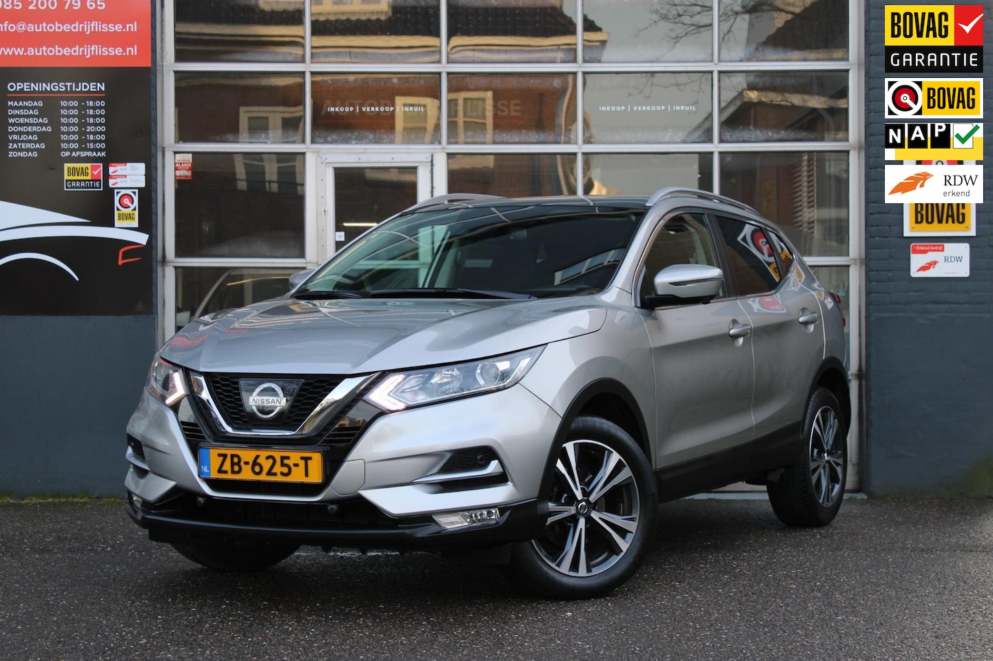 Nissan Qashqai - 1.2 N-Connecta Airco Pano Navi 360 Camera Nap - AutoWereld.nl