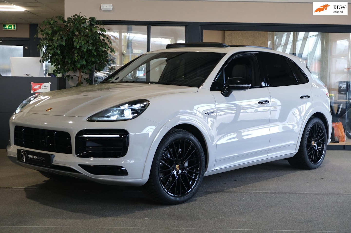 Porsche Cayenne - 3.0 E-Hybrid SportDesign 462PK Krijt Pano Trek Lucht Leder Led - AutoWereld.nl