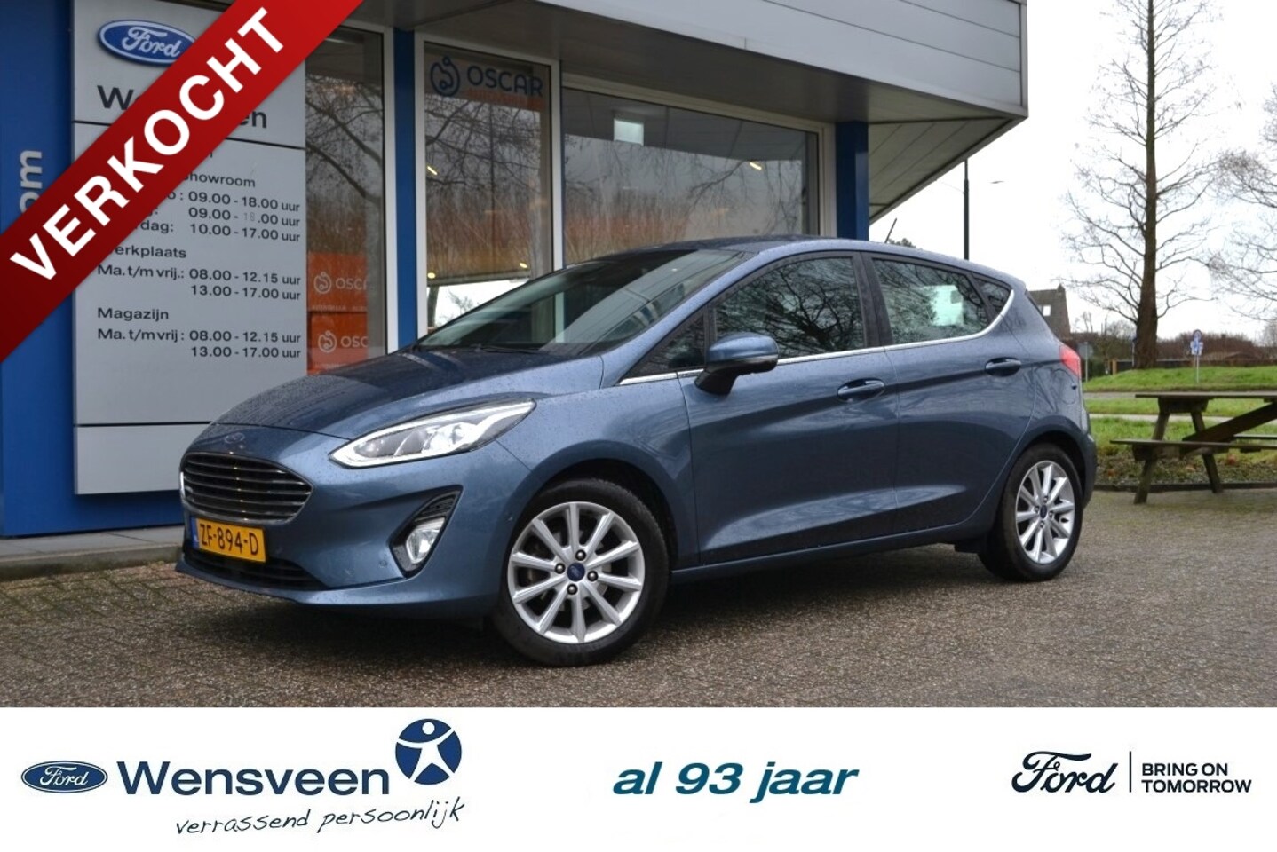 Ford Fiesta - 1.0T 100pk ECOBOOST Titanium | afn.trekhaak, winterpack etc. - AutoWereld.nl