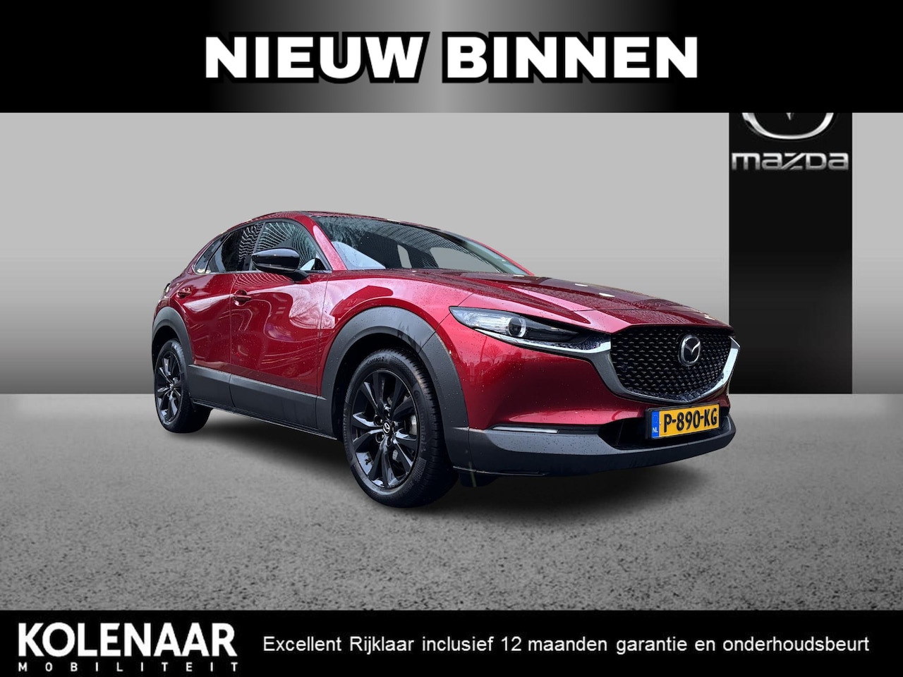 Mazda CX-30 - 2.0 e-Sky-X 186 Homura /Navi/HUD/Keyless/ECC/Adaptive/CarPlay/18 inch LMV - AutoWereld.nl