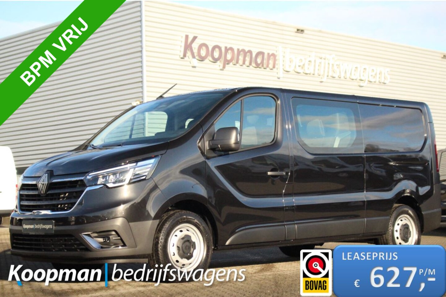 Renault Trafic - 2.0dCi 150pk T30 L2H1 DC | 6-Zits | Carplay/Android | Camera | Lease 627,- p/m - AutoWereld.nl