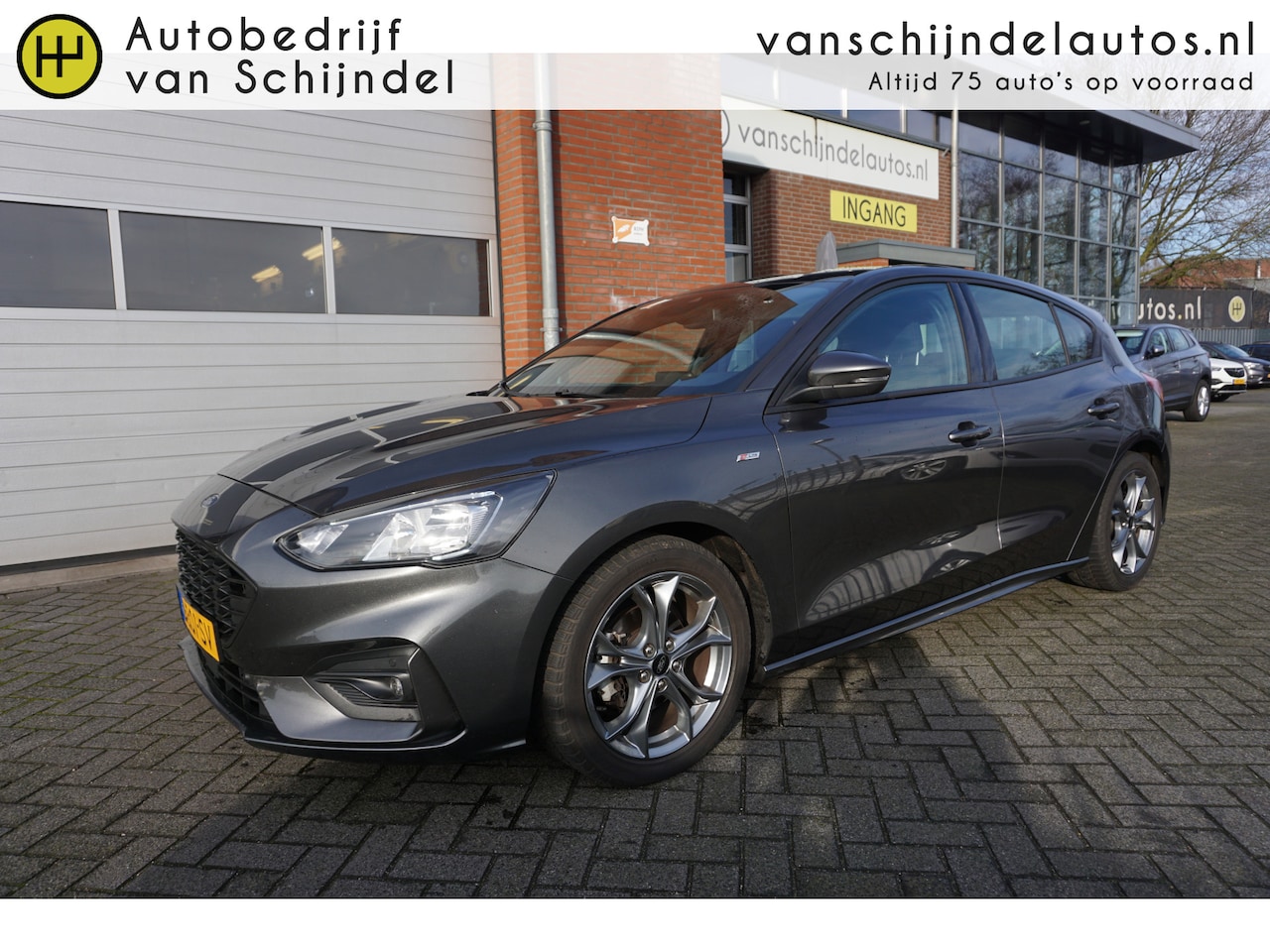 Ford Focus - 1.0 ECOBOOST HYBRID ST LINE BUSINESS ORIGINEEL NL OKT 2020 CAMERA KEYLESS ANDROID-APPLECAR - AutoWereld.nl