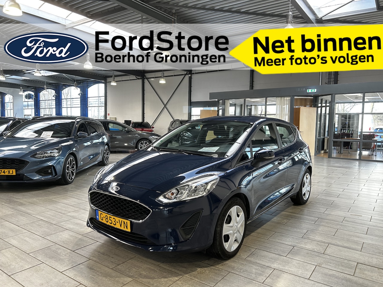 Ford Fiesta - EcoBoost 95 pk Connected | Apple Carplay/Android Auto | Airco | Cruise | Groot scherm | Bl - AutoWereld.nl