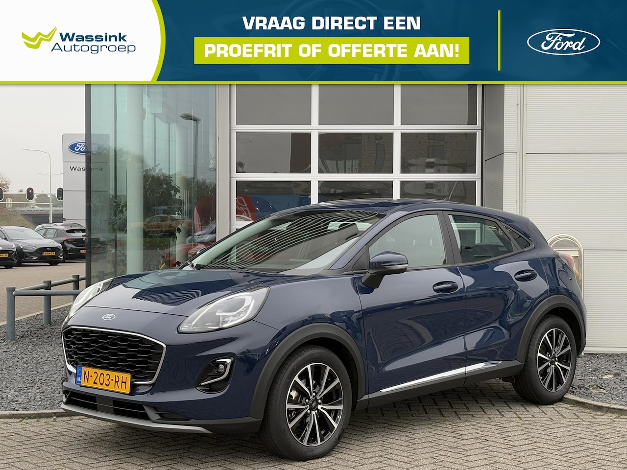 Ford Puma - 1.0i Ecoboost Hybrid 125pk Titanium | AUTOMAAT | Afneembare Trekhaak | Cruise Control | Na - AutoWereld.nl