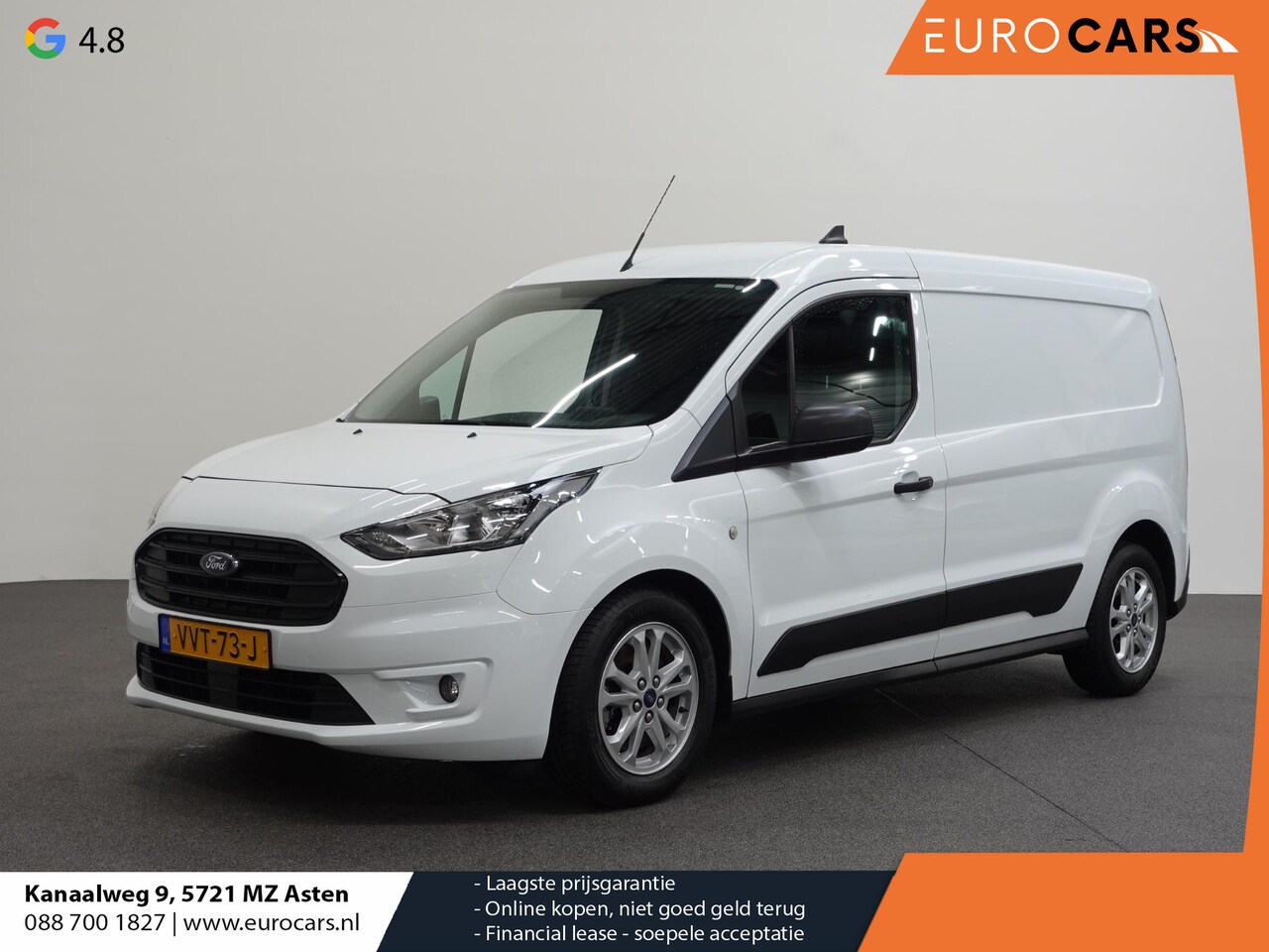 Ford Transit Connect - 1.5 EcoBlue L2 Trend Automaat Navi Airco Parkeersensoren Cruise Control 3Zits Camera Trekh - AutoWereld.nl