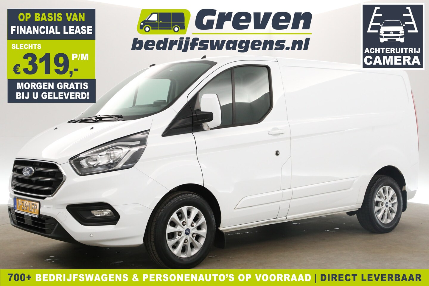 Ford Transit Custom - 280 2.0 TDCI L1H1 170PK Automaat Airco Camera Cruise Carplay Trekhaak LED Stoelverwarming - AutoWereld.nl