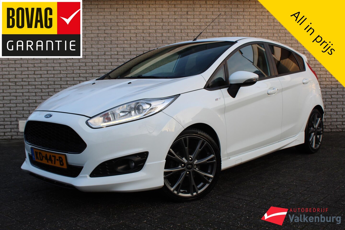 Ford Fiesta - 1.0 EcoBoost 100PK 5D S/S ST Line | Trekhaak | PDC | NAVI | LM 17'' | Voorruitverwarming | - AutoWereld.nl